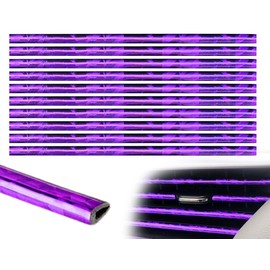 Emezddo Pack of 10 Car Air Vent Decoration, Ventilation Grille Decorative Strips, DIY Decorative Strips, Air Conditioning Air Outlet Interior Trim, for Most Air Vents (Purple)