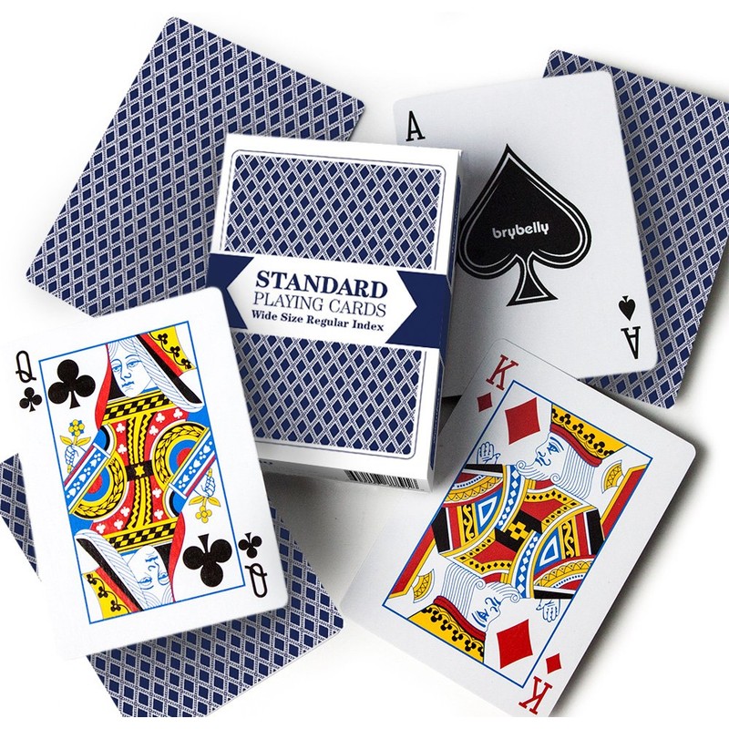 Brybelly Single Blue Deck, Standard Playing Cards (Wide Size, Regular
