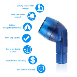 MILL .STEPS 2PCS MillSTEPS Lung Exerciser (Blue)