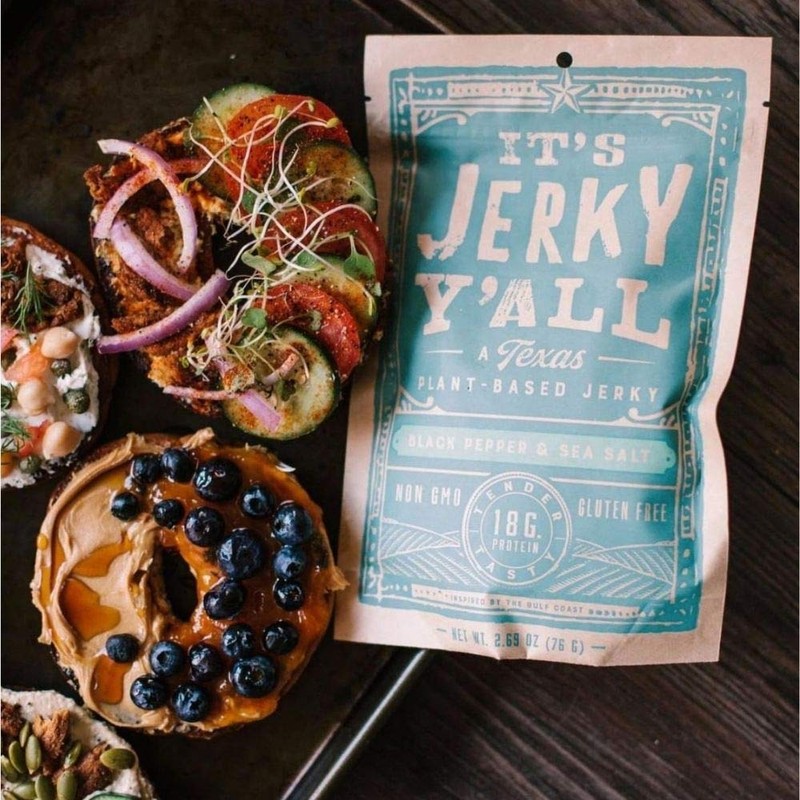 It's Jerky Y'all Vegan Jerky SEA SALT & PEPPER -