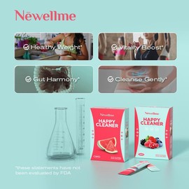 NEWELLME Happy Cleanse - Superfood Powder/Probiotics/Digestive Enzymes/Moringa - Supports gut health - Boosts immunity, Edible Healthcare - NEWELLME Supergreen watermelon flavor