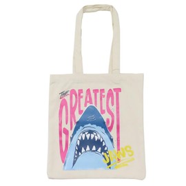Jaws [Tote Bag] Canvas Tote / Yellow Logo Shark
