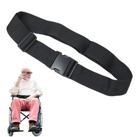 Wheelchair Adjustable Buckle Seatbelt Strap, 74"/200cm Wheelchair Seatbelt Restraint Leg, Wheelchair Leg Support Restraint for Mobility Scooter Elderly Patients