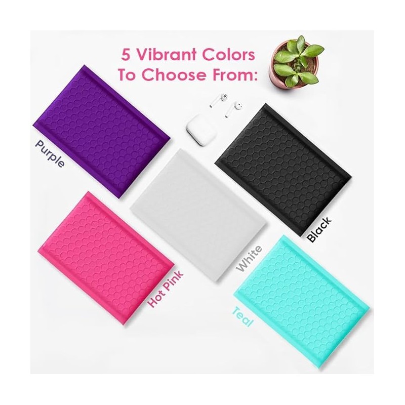 White 8.5x12 Inch Poly Bubble Mailers #2 |Self Seal Padded