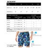 TEX2FIT 2-Pack Men's Swim Shorts with Pockets, Quick Dry Swim