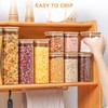 ComSaf 26oz Rectangle Glass Storage Containers with Lids, Glass Jars