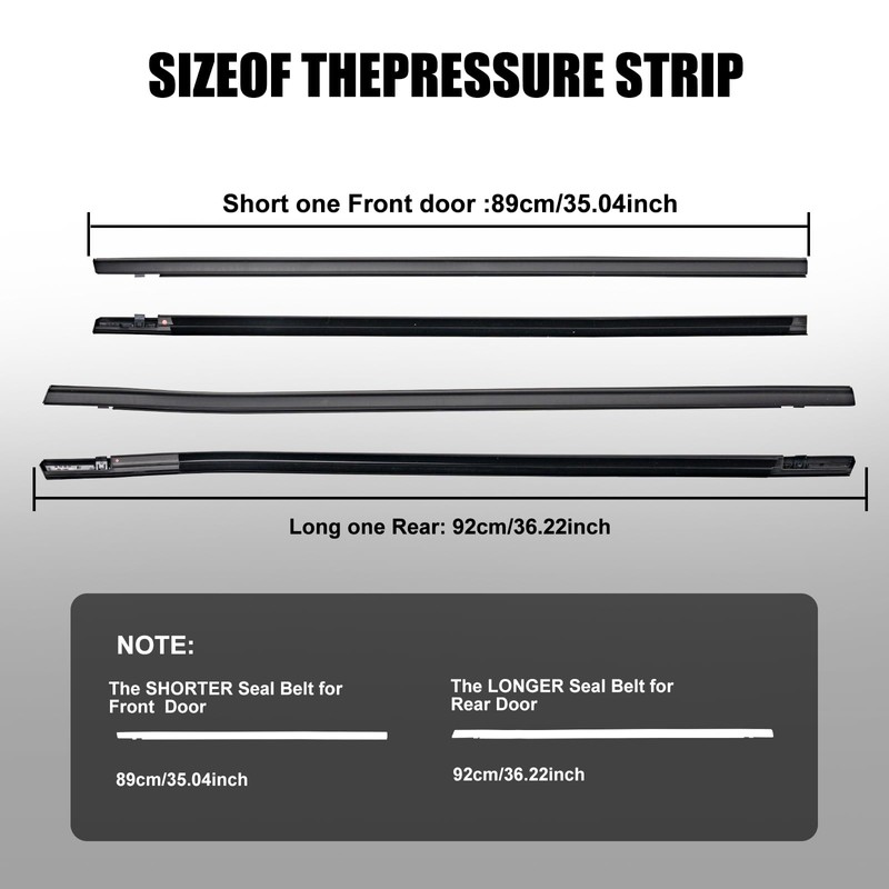 KAFKOF Window Molding Trim Seal for Honda Civic 2016-2021 Accessories,