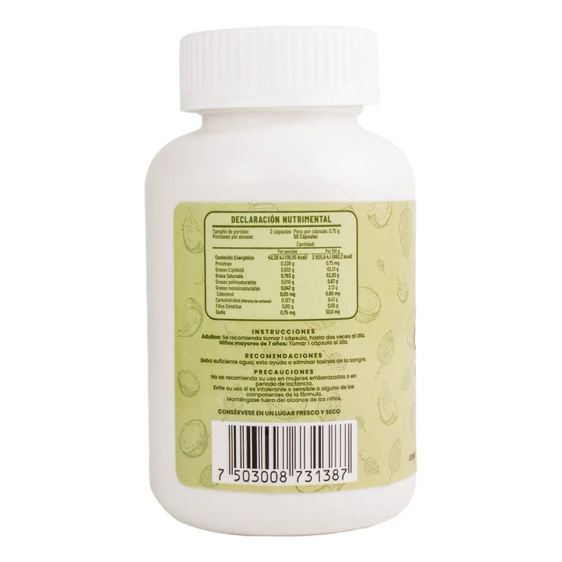 Aceite Orégano Coco Capsulas 100 Pzas Ore