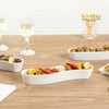 Restaurantware Swerve 6 Ounce Olive Plate 1 Curved Olive Tray