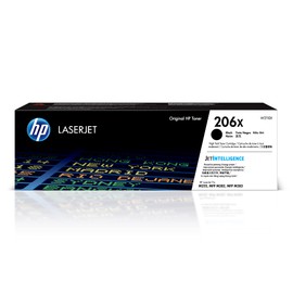 HP HP 206X Black High-yield Toner Cartridge | Works with HP Color LaserJet Pro M255, HP Color LaserJet Pro MFP M282, M283 Series | W2110X, Pack of 1, Black