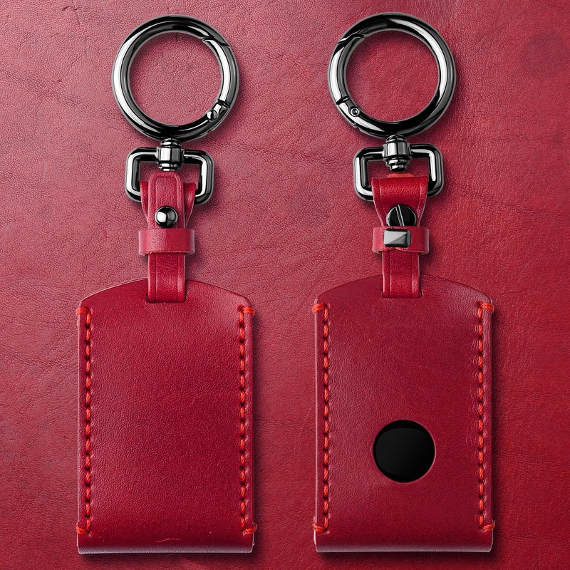 Tukellen for Mazda Leather Key Fob Cover with Keychain Compatible