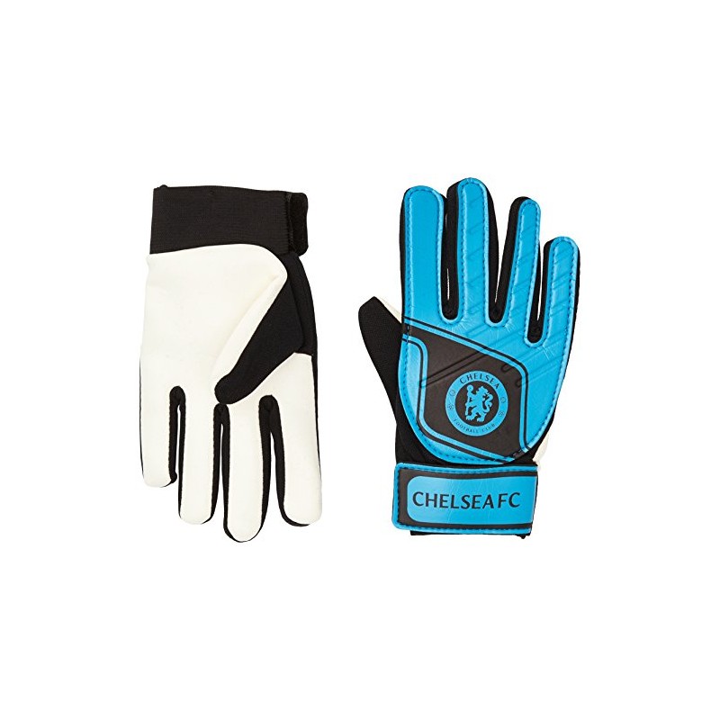 Chelsea FC Unisex's Goalie Fluo Goalkeeper Gloves, Yellow, One Size
