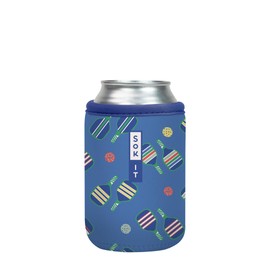 Sok It CanSok Sleeve for Beer & Soda Insulated Neoprene Cover (Game Set Sip, 12oz Can Sleeve)