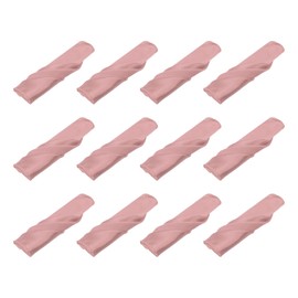 MECCANIXITY 12pcs Cloth Napkins Light Pink Satin Table Napkins Polyester Square Bright Table Napkin Fabric Table Napkin for Event Wedding Party Table Decoration,20x20 Inch