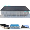 SIHAIAN 12x24Ft Rectangular Pool Cover with Side Storage for Oval