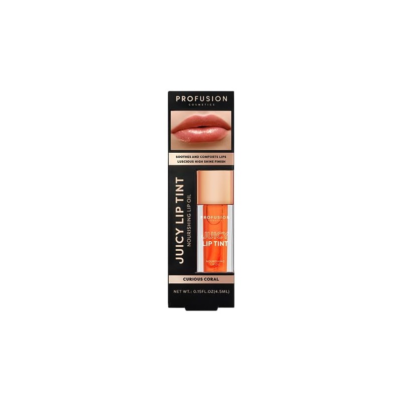 PROFUSION COSMETICS JUICY LIP TINT - NOURISHING LIP OIL: CURIOUS