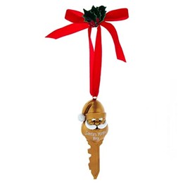 Elfie Santa's Magic Key Ornament