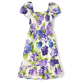 Gymboree,Womens,Mommy and Me Matching Short Sleeve Dresses,Lavender Flowers,Large (Adult)