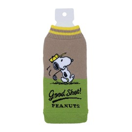 Hemings 1483003 Botco Peanuts GOLF Bottle Cover, Green, Approx. 3.5 x 7.5 inches (9 x 19 cm)