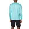 Spyder Men's Standard Heather Long Sleeve Rashguard, Green Blue, Large