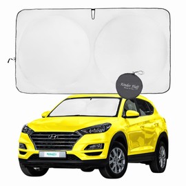 Accesorios para Carro Windshield Sunshade that Blocks 99.9% of UVR - Sun Shade for Cars, SUVs, RVs, Trucks and Car Accessories - Accesorios para Carro (Large Plus)