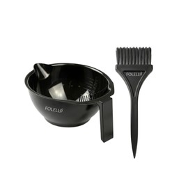 Combo Pack of Plastic Mug Hair Colouring Mixing Bowl & 1 Hair Dye Brush | Professional Styling Hair Dye Applicator Colour Mixing Bowl with Handle (Set
