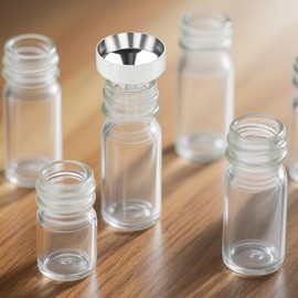 3 x small funnels + 3 x spring dropper funnel, kitchen jam funnel, filling funnel, metal funnel, mini funnel