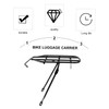 Mikinona Durable Folding Bike Luggage Carrier Rack Lightweight Rear Shelf