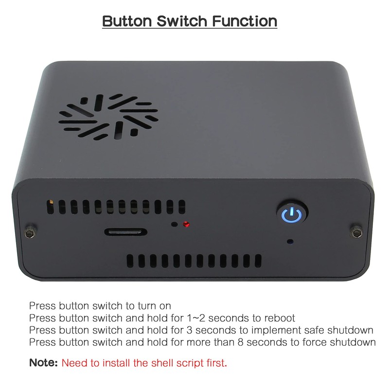 Geekworm NASPi V2.0 2.5 pulgadas SATA HDD/SSD NAS Kit de