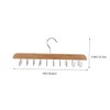 Outanaya 2pcs Space Saving Non Slip Wood Hanger for Closet