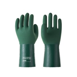 PACIFIC Nitrile Chemical Resistant Gloves, Chemical Gloves, Reusable Heavy Duty, Acid, Alkali and Oil Protection, Non-Slip, Large