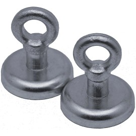 Apex Magnets 2 Eye Bolt Neodymium Hook Magnets each holds ** 50 lbs **
