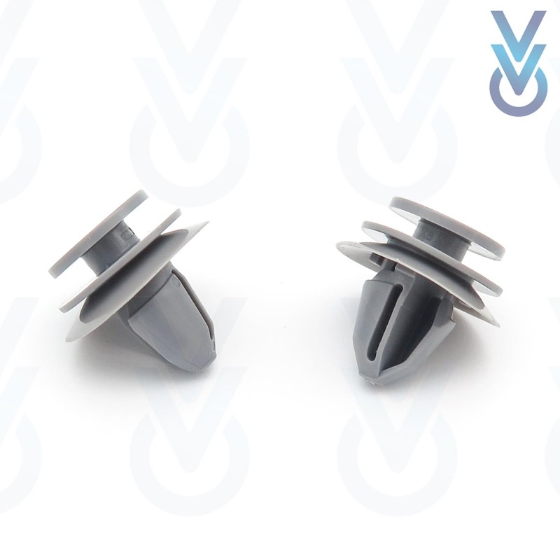 VVO Fasteners Plastic Side Body Moulding Strip Trim Clip, Grey