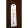 3rd Place (White & Gold) Award Ribbons with a Card