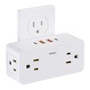 Surge Protector Outlet Extender with Rotating Plug, Multi Plug Outlet