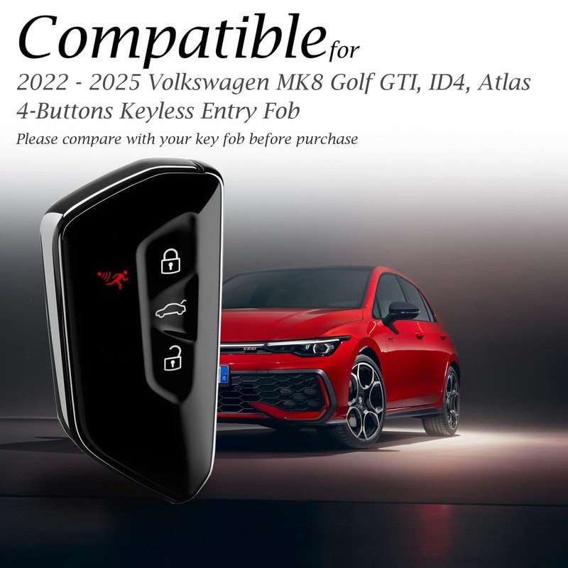 Vitodeco Genuine Leather Smart Key Fob Case Compatible with 2022-2025