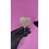 Espejo Para Extensiones De Pestañas, Forma Corazón Diamantes