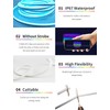 BUNACET 52FT LED Neon Rope Lights, RGB Strips Light with