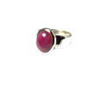 Ruby Sterling Silver 925 Gemstone Ring - Size 51 (16.2)