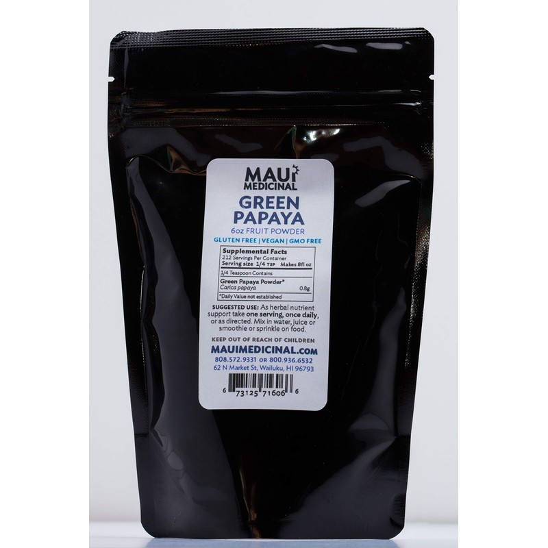 Green Papaya Fruit Powder 6oz = 170 grams