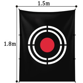 Golf Net Golf Targets 1.5x1.8m Replacement Golf Target Golf Practice Equipment Black Outdoor Velvet