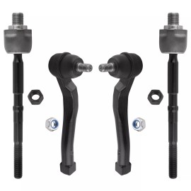 BOXI 4X Front Inner & Outer Tierods For 2004 - 2011 Chevy Aveo 5 2009 2010 Pontiac G3