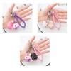 YYaaloa 3pcs Piggy Design Keychains Led Keychains Flashlight Sound Rings