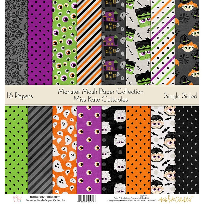 Pattern Paper Pack - Monster Mash - Scrapbook Premium Specialty