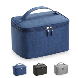 Makeup Bag, Large Capacity, Makeup Pouch, Waterproof Oxford Fabric, Cosmetic Storage Bag, Makeup Pouch, Multi-functional, Handbag, Storage Pouch, Travel, Vanity Bag, Portable, Convenient, Unisex, blue