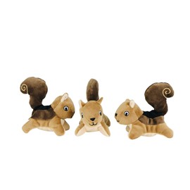 Glow Pups Hide and Seek Dog Toy, Stuffed Animal Tree House, Burrow Dog Toy, Hide and Seek Toy for Small Dogs (Replacement Animals, Squirrel)