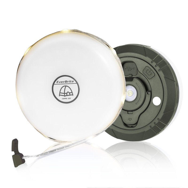 EverBrite Camping String Lights Rechargeable LED 29.5FT 8 Lighting Modes