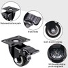 4 Pcs 40mm Heavy Duty Swivel Castors 360 Degree Silent