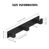 PMMASTO Coat Rack Wall Mount with L Shaped Black Coat