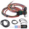 WMPHE 14 Circuit Wiring Harness Kit, Professional Universal Electrical Wire